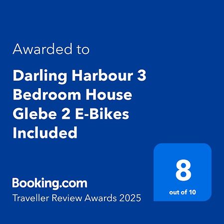 Darling Harbour 3 Bedroom House Glebe 2 E-Bikes Included Sydney Exterior photo